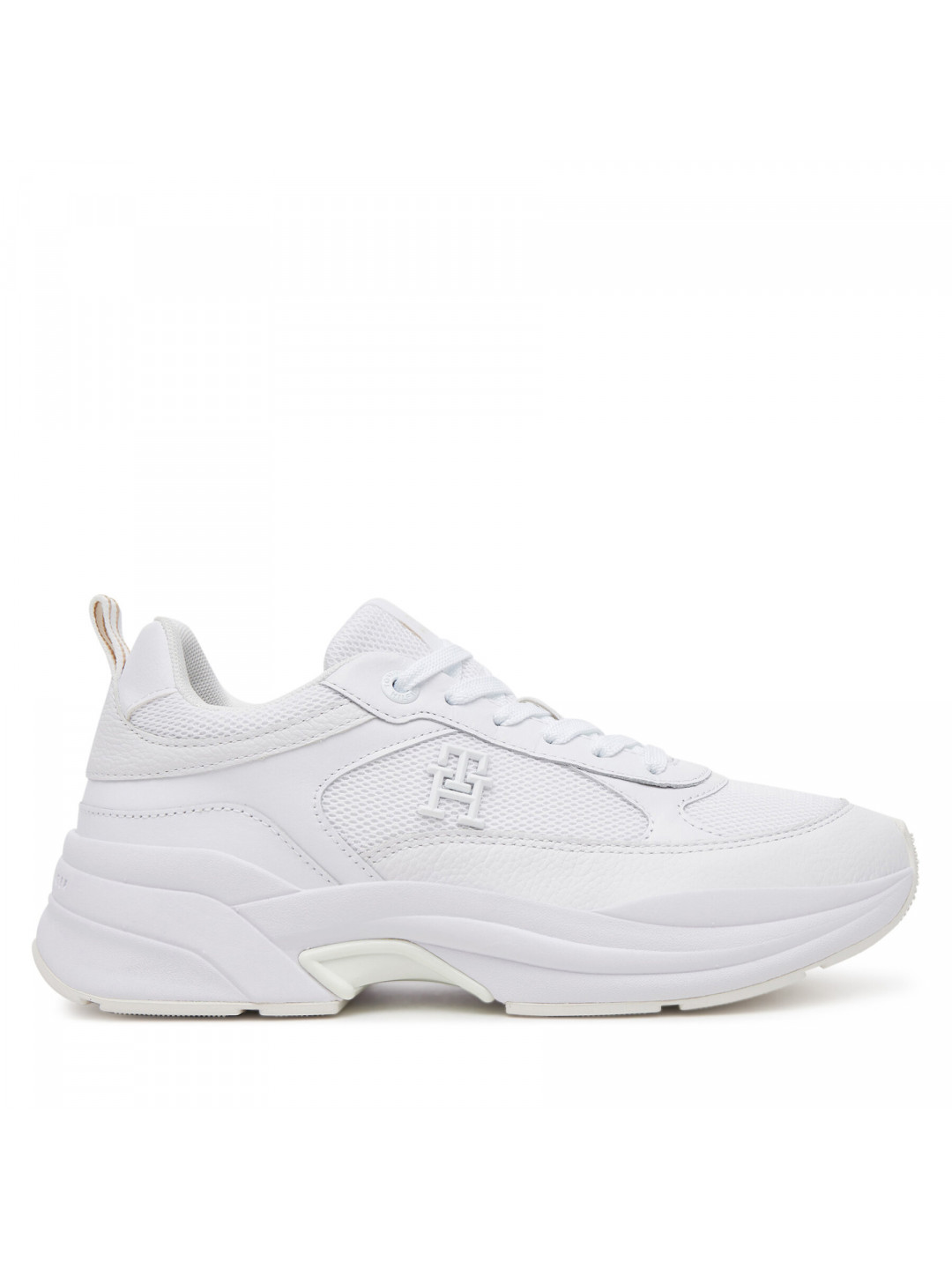 Sneakersy Tommy Hilfiger Th Chunky Runner FW0FW08474 Bílá